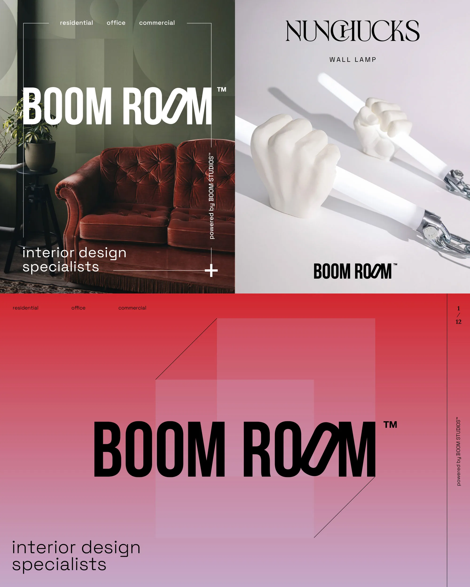 Boom Room — Website and socials